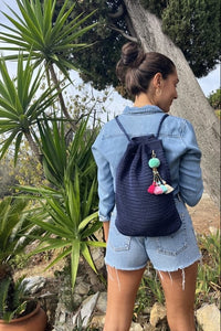 Zainetto Crochet - Blu