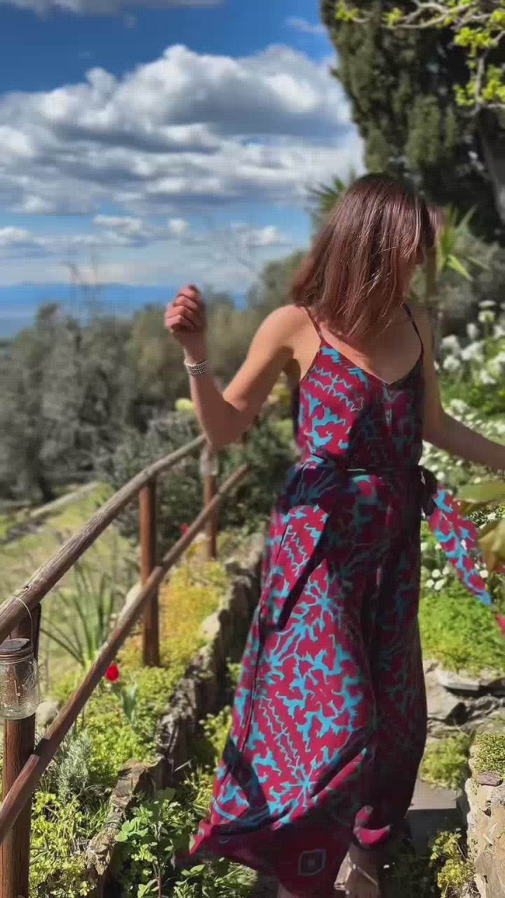 JUMPSUIT V - Coral - WINE