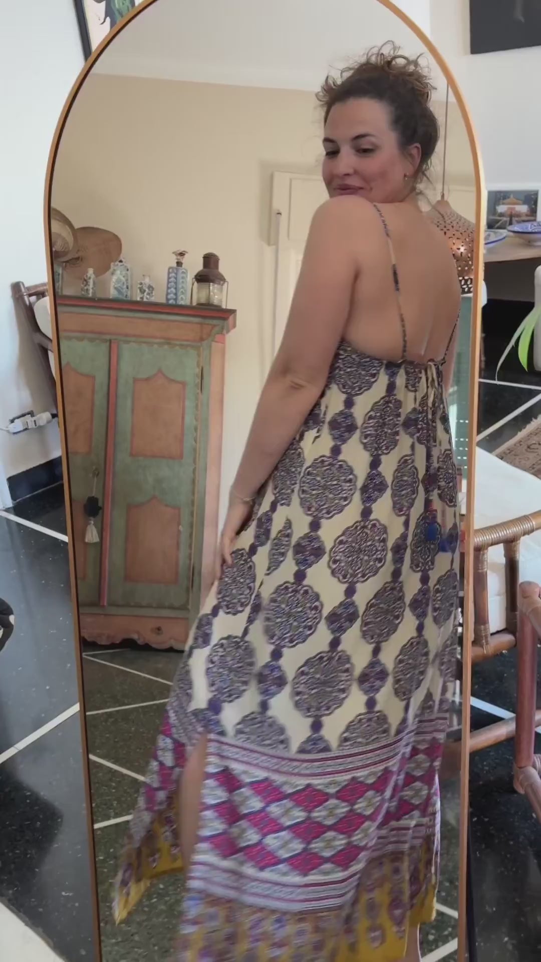 ABITO LUNGO con Vestibilità Magica e Busto Elasticizzato -  JAIPUR - CREAM