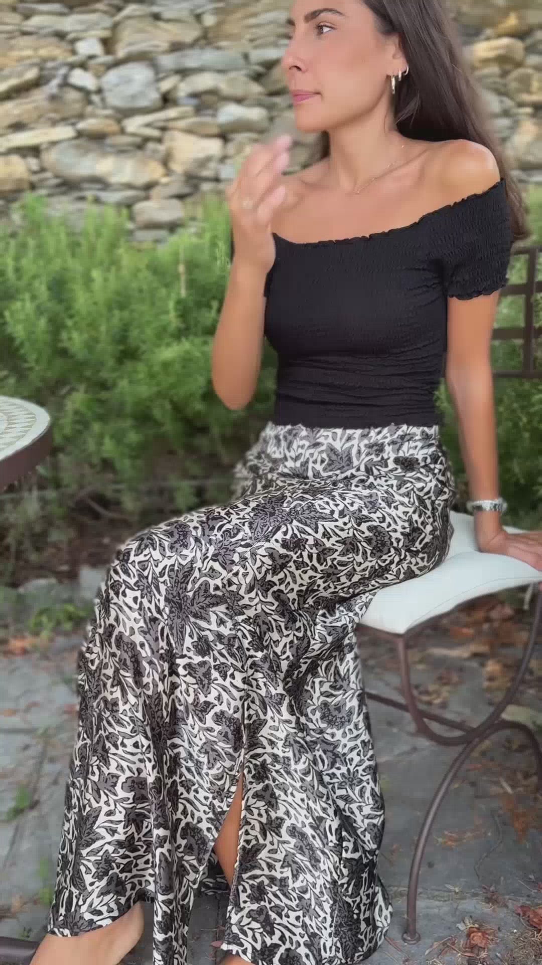 SKIRT Batik - Butterlfy - BLACK