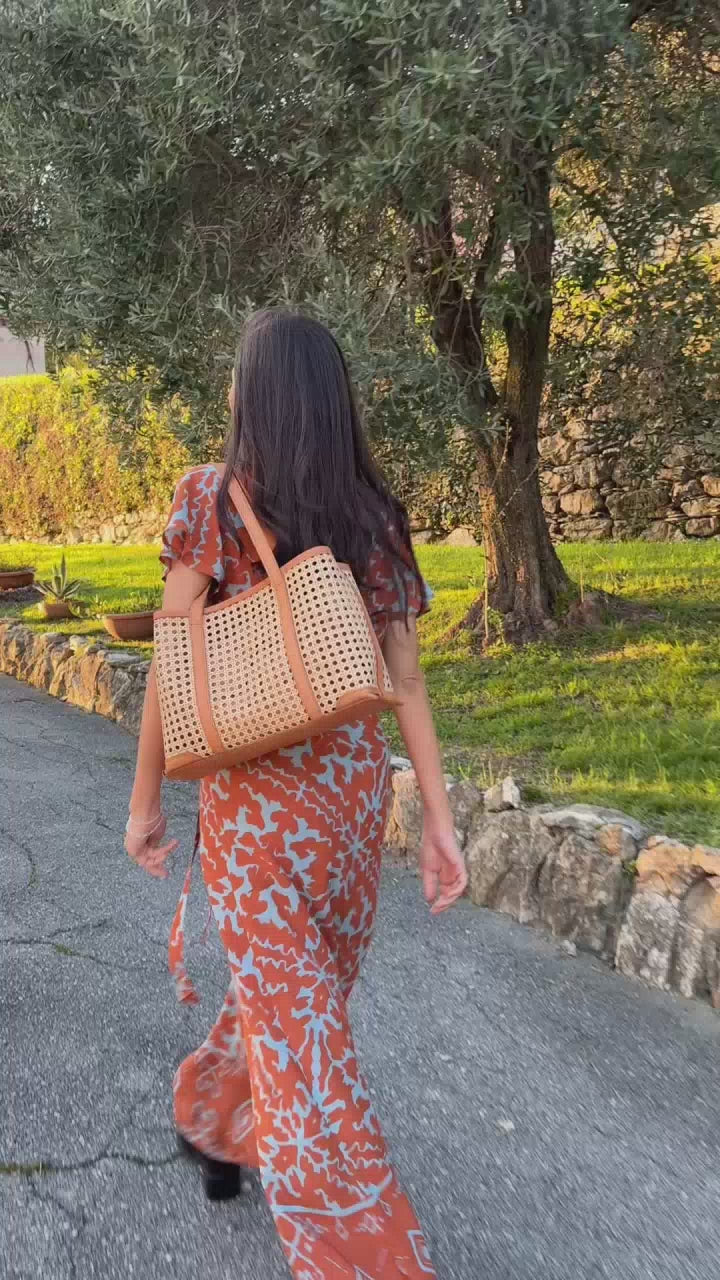 WRAP DRESS - Coral - CUOIO