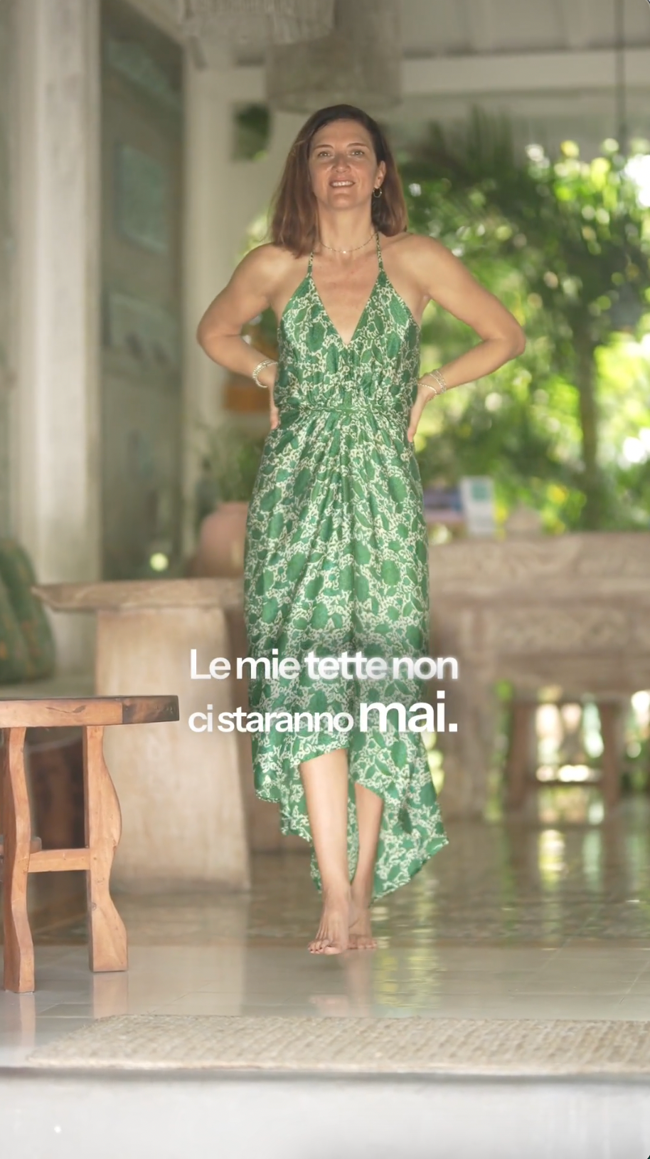 Abito lungo in Seta Batik dipinta a mano- stampa floreale - Blu e Azzurro