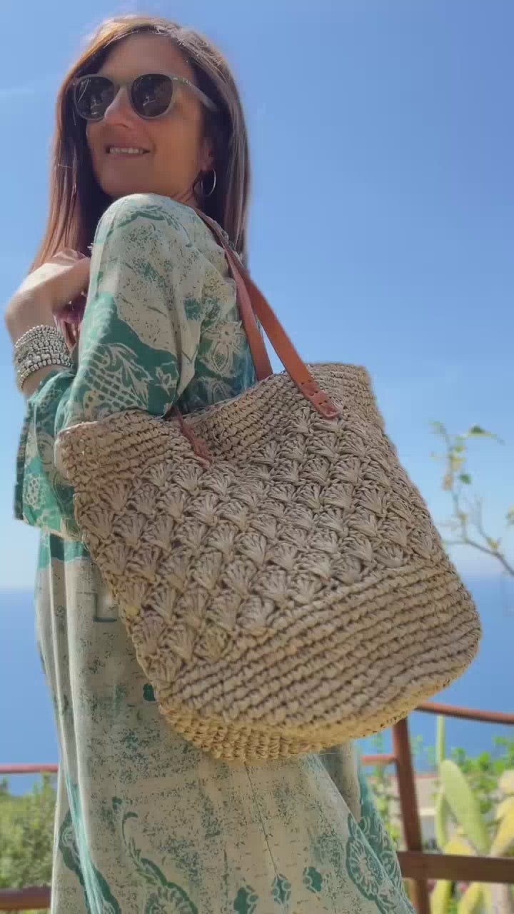 SHOPPER RAFIA - natural