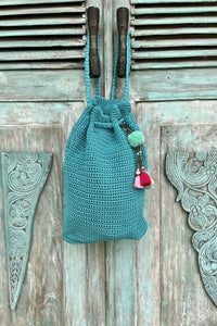 Zainetto Crochet - Turchese